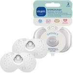 MAM Stillh&uuml;tchen Gr. S (&oslash; 17 mm), 2er-Set, extra weich, Schutz beim Stillen