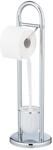 WENKO Stand WC-Garnitur Mod. Siena, St&auml;nder f&uuml;r Toilettenpapier & Toilettenb&uuml;rste,