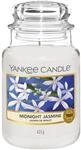 Yankee Candle Duftkerze im Glas (gro&szlig;) | Midnight Jasmine | Kerze mit langer