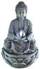 Zen'Light - Zimmerbrunnen Buddha Meditation Lotus mit farbwechselnder...