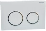 Geberit Bet&auml;tigungsplatte Kappa21 f&uuml;r 2 Mengen Sp&uuml;lung / Ring glanz / Platte...