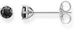 THOMAS SABO Ohrstecker schwarzer Stein 925 Sterlingsilber