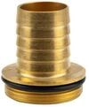 Gardena Messing-Schlauchverschraubung 1-teilig mit Bund und O-Ring: Verschraubung,