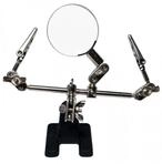 LogiLink WZ0034 dritte Hand mit Lupe L&ouml;thilfe helfende Hand f&uuml;r Feinmechanik