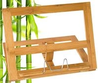 WEDO 2113107 Buchst&auml;nder Holz Bambus braun gro&szlig;e Ausf&uuml;hrung, 34 x 26 x 4,7 cm
