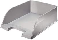 Leitz Briefkorb A4 Jumbo, Silber, Mit extragro&szlig;em Fassungsverm&ouml;gen, Plus...