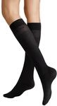 Hudson Damen Kniestr&uuml;mpfe Relax Light druckfreier Bund Anthrazit 0545 35-38