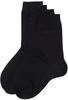 ESPRIT Damen Socken Basic Easy 2-Pack W SO Baumwolle einfarbig 2 Paar, Schwarz...