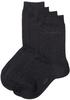 ESPRIT Damen Socken Basic Easy 2-Pack W SO Baumwolle einfarbig 1 Paar, Grau