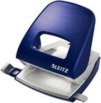 Leitz B&uuml;ro Locher aus Metall, F&uuml;r 30 Blatt, Anschlagschiene mit Formatangaben,