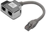 DIGITUS DN-93904 &ndash; Netzwerkkabel Adapter Ca 5e &ndash; 1 St&uuml;ck &ndash; 2 Signale &uuml;ber 1