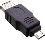 InLine 31600 Micro-USB Adapter, Micro-A Stecker an USB A Buchse, 1 x Micro-USB