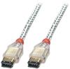 Pro Signal PS11260 FireWire (IEEE 1394) 6-poliger Stecker auf 6-poligen Stecker, 3 m,
