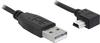 Delock 82681 Cable USB 2.0 A - Mini-USB B 1M ACODADO Negro