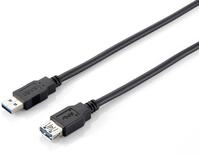 Equip USB 3.0 Verl&auml;ngerung A->A, 3, 0m S/B Schwarz Polybeutel