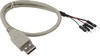 Inline® USB 2.0 Adapterkabel Stecker A auf Pfostenstecker, 0,4m