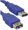 MediaRange MRCS145 USB Kabel, am/Af 3m Version 3.0 blau