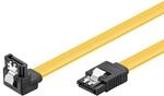 goobay SATA 3 Kabel 0,5m, mit 90 Grad gewinkeltem Stecker & Clip, 6 Gbit/s...