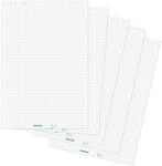 FRANKEN Flipchart-Block, 5 x 20 Blatt, beidseitig verwendbares Flipchart-Papier...