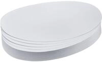 FRANKEN Moderationskarten Oval, 190 x 110 mm, 500 St&uuml;ck, wei&szlig;, UMZ 1119 09