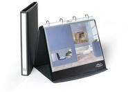 Durable Tisch-Flipchart Durastar A4 quer, 10 H&uuml;llen, basalt, 856739