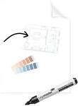 Legamaster Magic-Chart Clearboard Folie - statisch selbsthaftend - transparent -