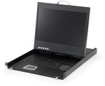 LevelOne KVM-8901DE Widescreen LCD Rack Console DE Keyboard, 48,26 cm (19 Zoll)