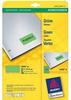 AVERY Zweckform L6040-20 Grüne Etiketten (960 Aufkleber, 45,7x21,2mm auf A4,...