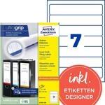AVERY Zweckform L4760-100 Ordnerr&uuml;cken Etiketten (700 R&uuml;ckenschilder mit...