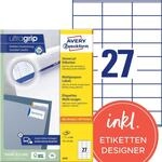 AVERY Zweckform 3479 Universal Etiketten (2.700 Klebeetiketten, 70x32mm auf A4,