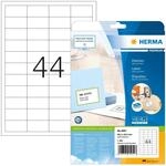 HERMA 5051 Universal Etiketten, 25 Blatt, 48,3 x 25,4 mm, 44 pro A4 Bogen, 1100