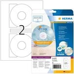 HERMA 5079 CD DVD Etiketten inkl. Zentrierhilfe blickdicht, 25 Blatt, &Oslash; 116...