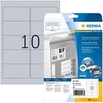 HERMA 4223 Typenschild Folien-Etiketten silber, 25 Blatt, 96 x 50,8 mm, 10 pro...