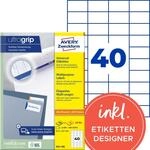 AVERY Zweckform 3651-200 Universal Etiketten (8.000 plus 800 Klebeetiketten...