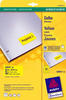 AVERY Zweckform L6035-20 Gelbe Etiketten (480 Aufkleber, 63,5x33,9mm auf A4,...