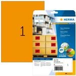 HERMA 5149 Farbige Etiketten neon orange, 20 Blatt, 210 x 297 mm, 1 pro A4...