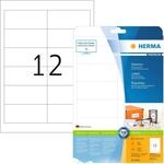 HERMA 8628 Universal Etiketten, 10 Blatt, 97 x 42,3 mm, 12 pro A4 Bogen, 120 St&uuml;ck,