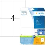 HERMA 8630 Versandetiketten, 10 Blatt, 105 x 148 mm, 4 pro A4 Bogen, 40 St&uuml;ck,