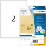 HERMA 4683 Wetterfeste Folienetiketten transparent, 25 Blatt, 210 x 148 mm, 2 pro A4