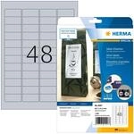 HERMA 4097 Wetterfeste Folienetiketten silber, 25 Blatt, 45,7 x 21,2 mm, 48 pro...
