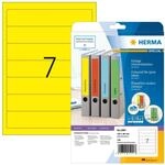HERMA 5091 Ordnerr&uuml;cken Etiketten kurz schmal, 20 Blatt, 192 x 38 mm, 7 pro A4