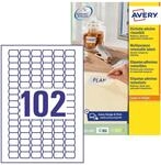 AVERY Zweckform L3410REV-25 Preis-Etiketten (2.550 Preisaufkleber, 26x16mm auf A4,