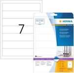 HERMA 8620 Ordnerr&uuml;cken Etiketten kurz schmal, 10 Blatt, 192 x 38 mm, 7 pro A4