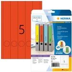 HERMA 5132 Ordnerr&uuml;cken Etiketten lang schmal, 20 Blatt, 38 x 297 mm, 5 pro A4