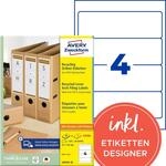 AVERY Zweckform LR4761-25 Recycling Ordnerr&uuml;cken Etiketten (120...