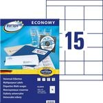 Europe100 Art. ELA044 Adressaufkleber (1.500 Klebeetiketten, 70x50,8mm auf A4,...