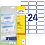 AVERY Zweckform L7970-25 Tiefk&uuml;hletiketten (600 Aufkleber, 63,5x33,9mm auf A4,