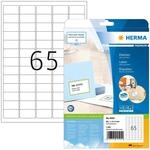 HERMA 4504 Universal Etiketten, 25 Blatt, 38,1 x 21,2 mm, 65 pro A4 Bogen, 1625