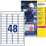 AVERY Zweckform L7911-10 Strapazierf&auml;hige Folienetiketten (480 Aufkleber,