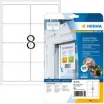 HERMA 4575 Wetterfeste Folienetiketten abl&ouml;sbar, 20 Blatt, 99,1 x 67,7 mm, 8...